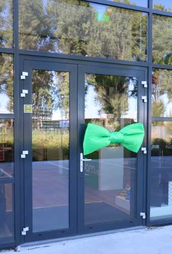 Mega Schleife SchleifeXL Grun 100x50cm & Grosser Saugnapf