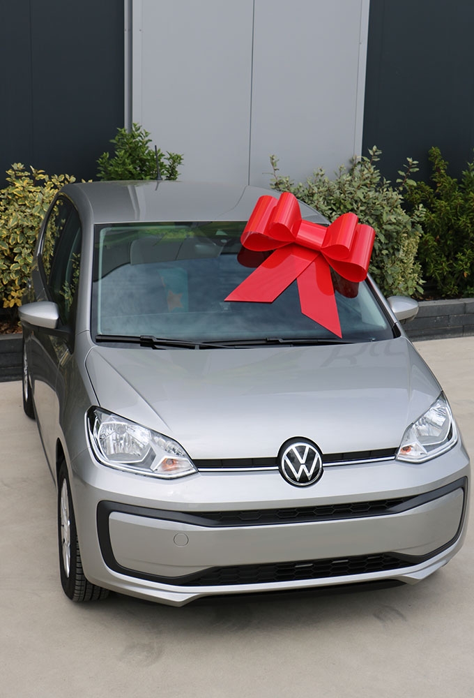 Autoschleifen Mega Toronto Rot 75x60 cm.