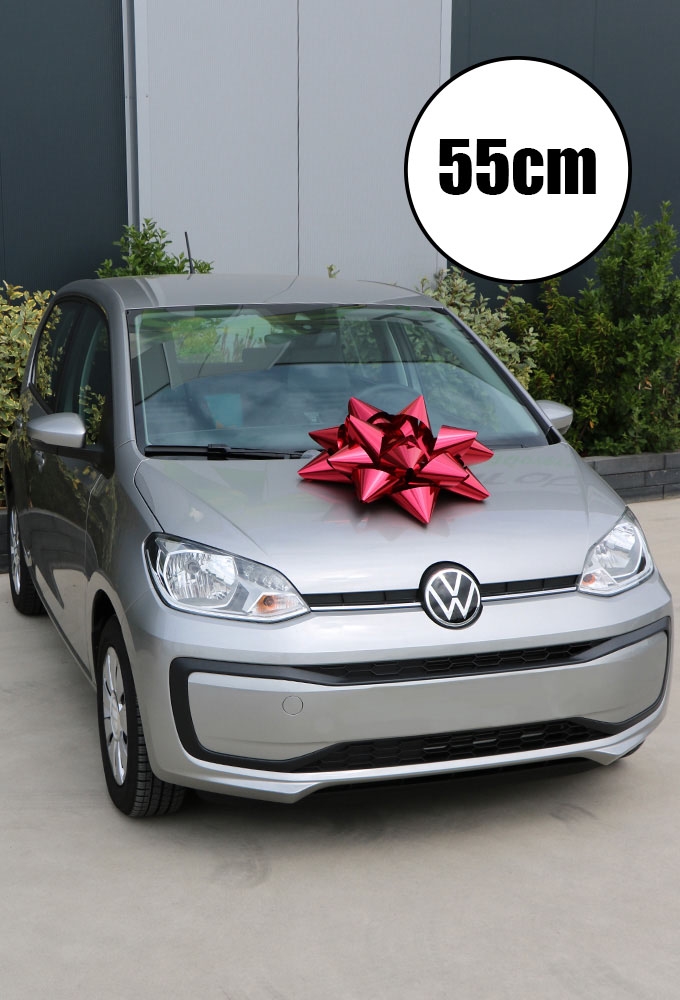 Autoschleifen Magnum Bows Bari Wine Rot Metallic Band 10cm.