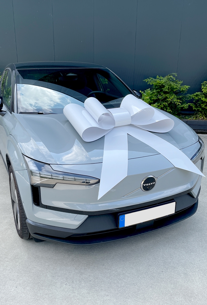 Autoschleifen Mega Toronto Weiss 86x103 cm Hochzeit