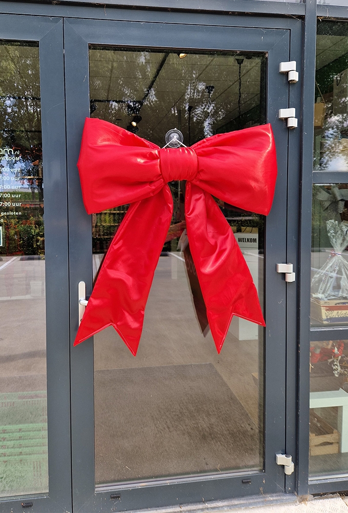 Mega Schleife SchleifeXL Rot 100x50cm & Grosser Saugnapf