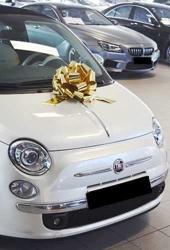 AKTION Autoschleife Grosse Padova Metallic Gold d35+17cm Höhe 22cm