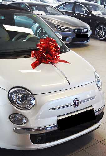 AKTION Autoschleife Grosse Padova Metallic Rot d35+17cm Höhe 22cm