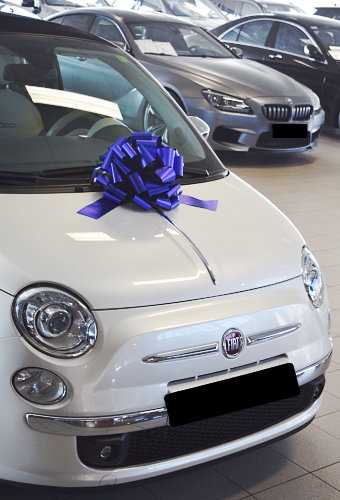 AKTION Autoschleife Grosse Padova Metallic Blau d35+17cm Höhe 22cm