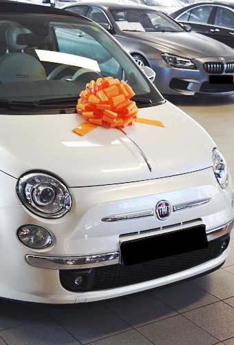 AKTION Autoschleife Grosse Padova Lack Orange d35+17cm Höhe 22cm