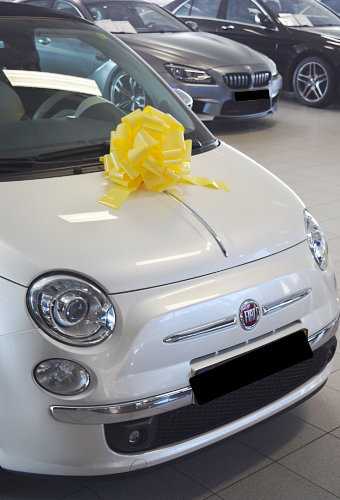 AKTION Autoschleife Grosse Padova Lack Gelb d35+17cm Höhe 22cm