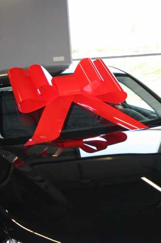 Autoschleifen Mega Toronto Rot 86x103 cm.