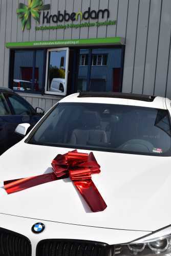 Autoschleifen Grosse Milaan Rot d36x36+24cm Schleife Für Aufs Auto